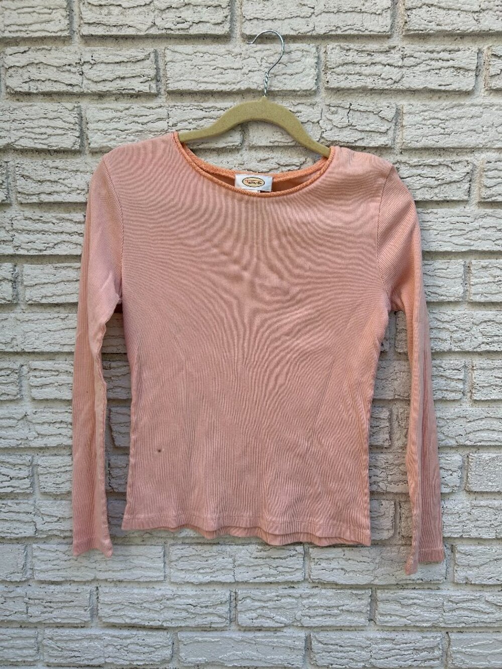 Vintage Talbots Long Sleeve Ribbed Top Size Small